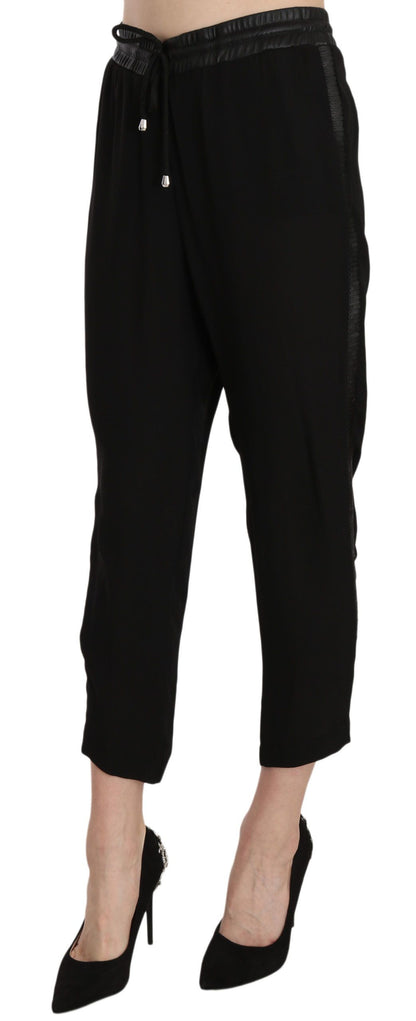 Guess Chic High Waist Cropped Pants i Elegant Black