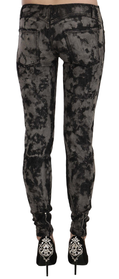 Just Cavalli eleganta skinny jeansbyxor med låg midja 