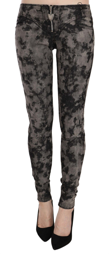 Just Cavalli eleganta skinny jeansbyxor med låg midja 