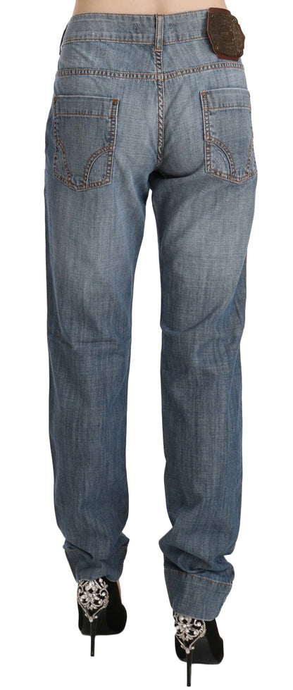 Just Cavalli Chic Blue Washed Slim Fit Jeans