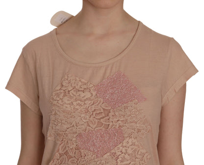 ROSA MEMORIES Pink Lace Shift Miniklänning - Elegance Unleashed