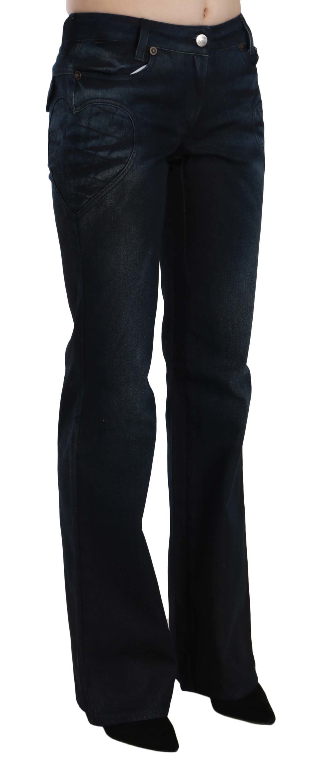 Just Cavalli Chic Mid Waist Straight Denim Byxor