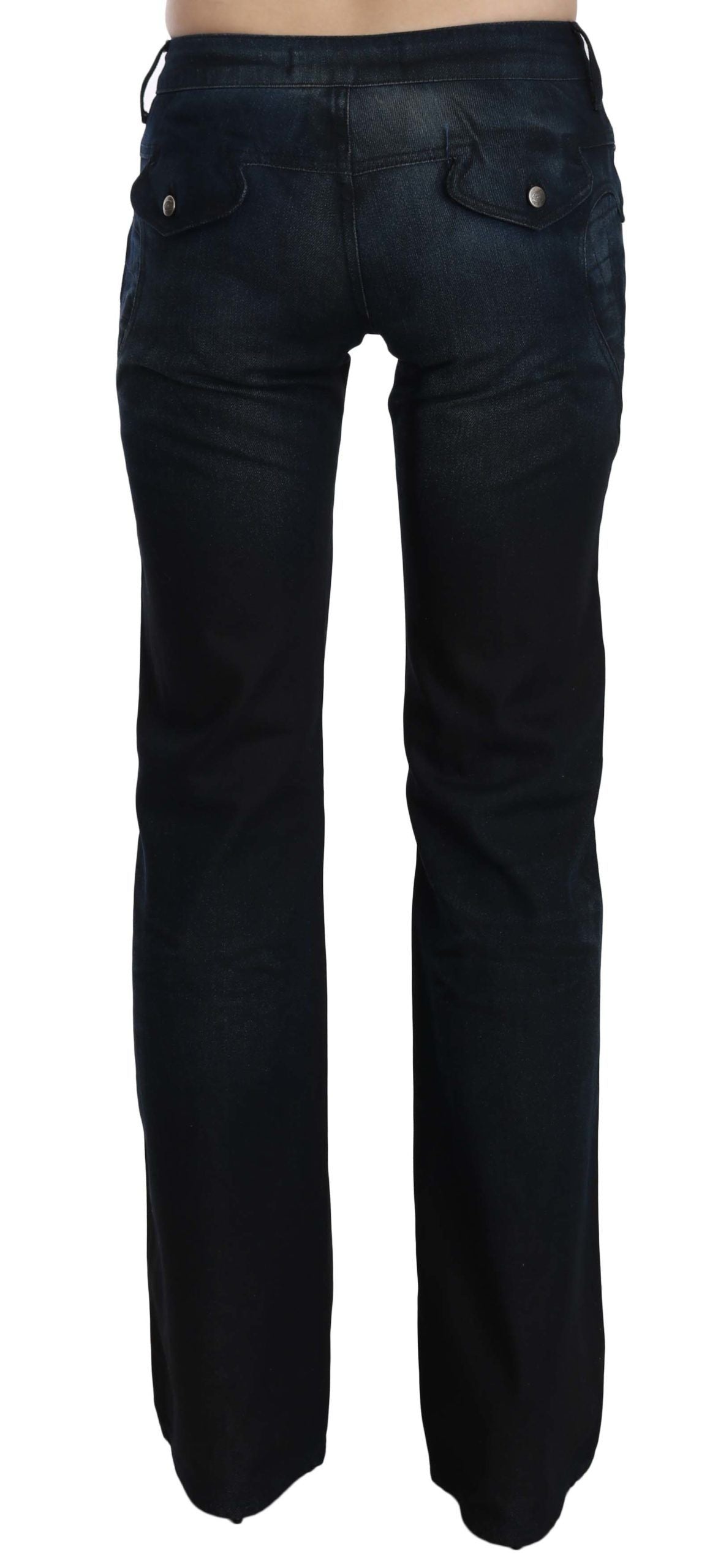 Just Cavalli Chic Mid Waist Straight Denim Byxor