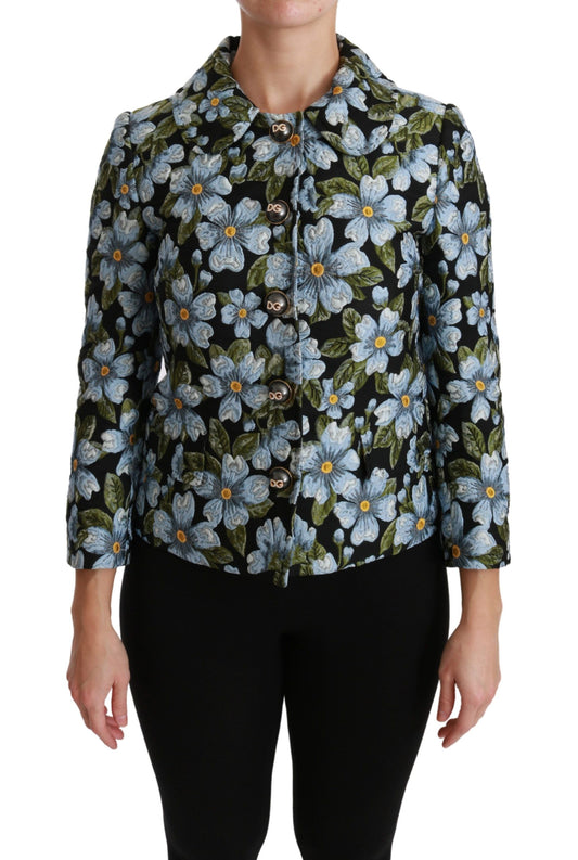 Chaqueta blazer elegante con brocado floral de Dolce &amp; Gabbana