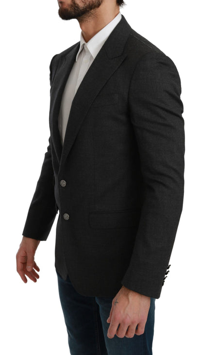 Blazer formal elegante de corte entallado en gris de Dolce &amp; Gabbana