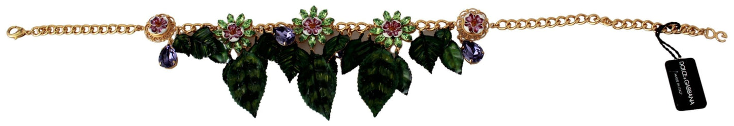 Elegante collar con dije floral de Sicilia de Dolce &amp; Gabbana