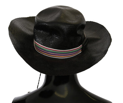 Costume National Chic Black Floppy Hat - Timeless Elegance