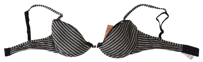 Ermanno Scervino Blue Stripes Spets Reggiseno BH