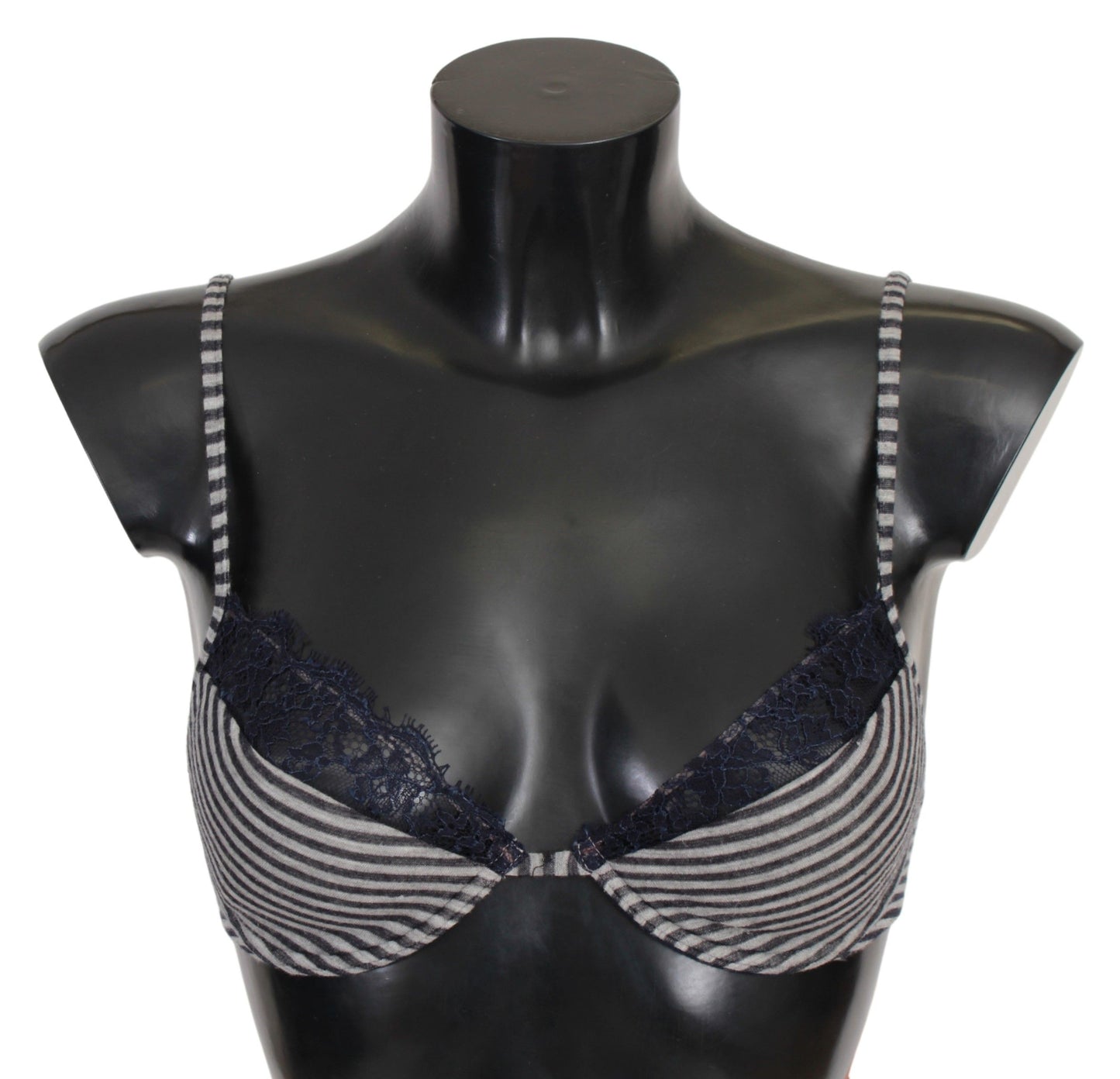 Ermanno Scervino Blue Stripes Spets Reggiseno BH