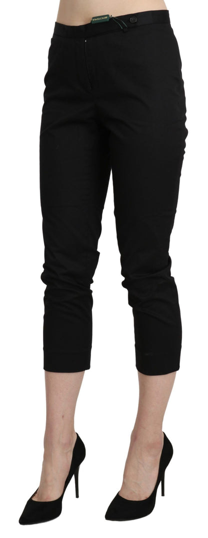 BENCIVENGA Eleganta skinny cropped byxor med hög midja