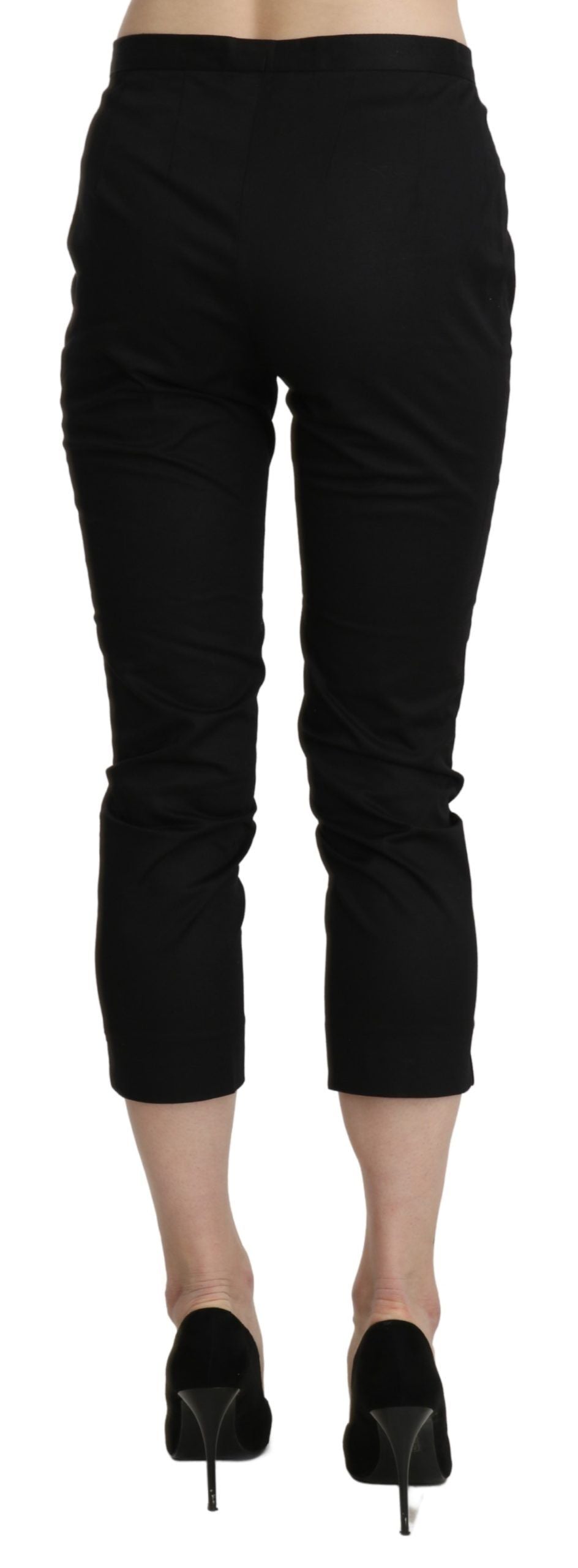 BENCIVENGA Eleganta skinny cropped byxor med hög midja