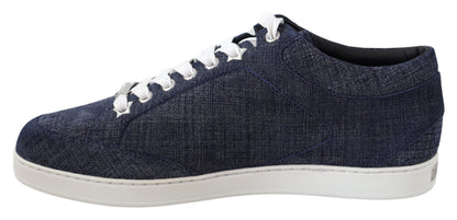 Zapatillas de ante vaquera azul sin cordones Chic Slip-On de Jimmy Choo