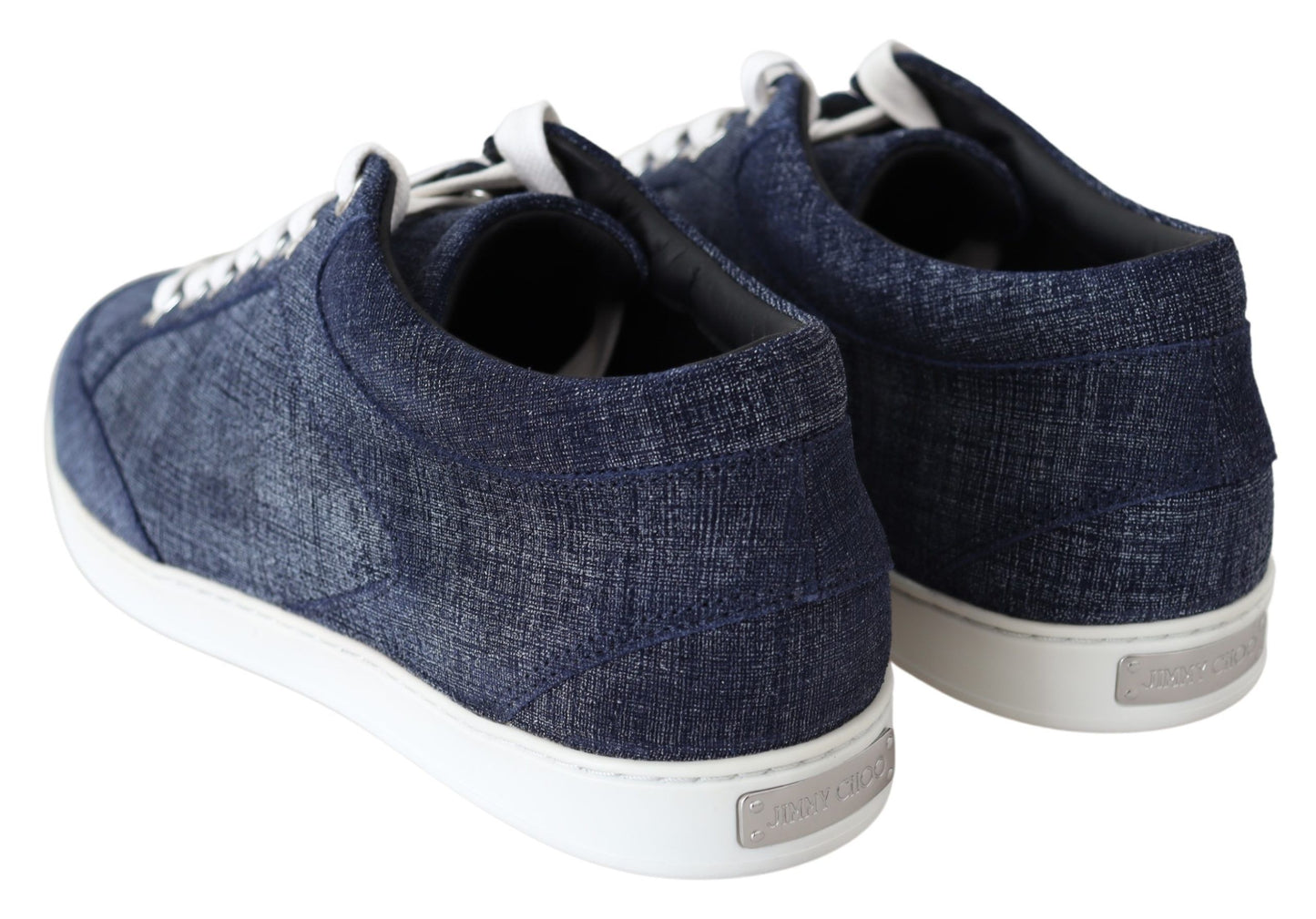 Zapatillas de ante vaquera azul sin cordones Chic Slip-On de Jimmy Choo