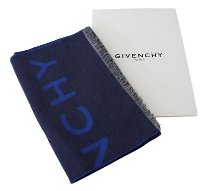 Givenchy Elegant unisex-sjal i ullsilkeblandning