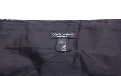 Dolce &amp; Gabbana Elegant Black Silk Polka Dot Cummerbund