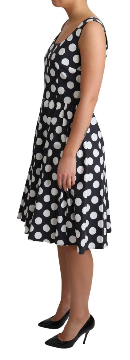 Dolce & Gabbana Polka Dot Sleeveless A-Line Dress