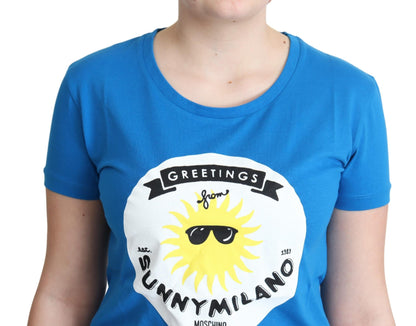 Moschino Sunny Milano Chic T-shirt med rund hals