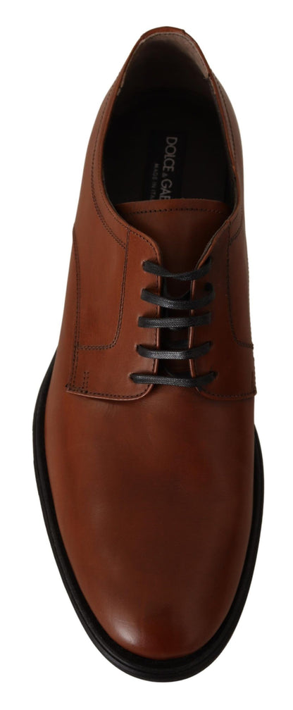 Dolce & Gabbana Elegant Brown Derby Formal Shoes