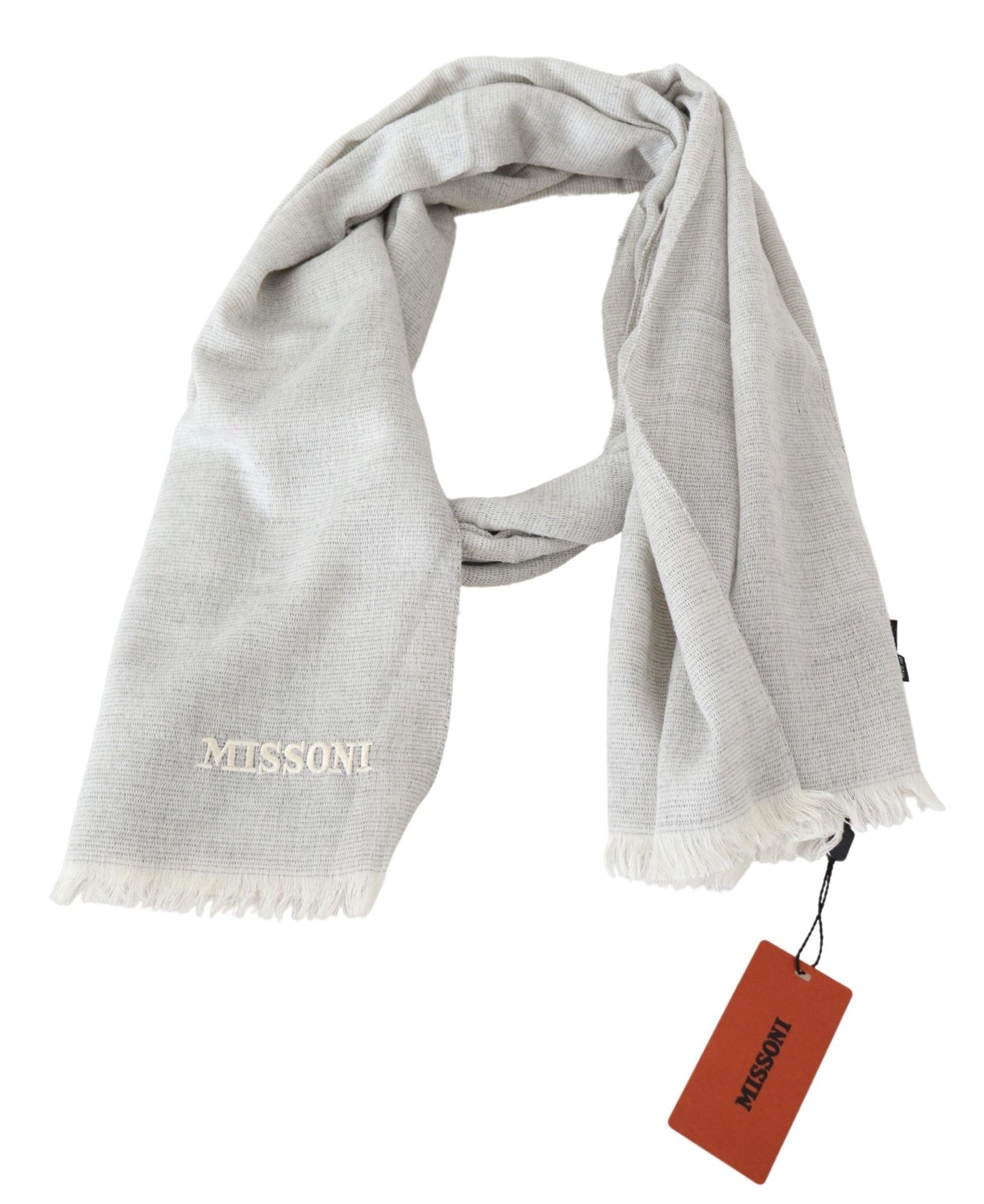 Missoni Elegant ullscarf med signaturbroderi