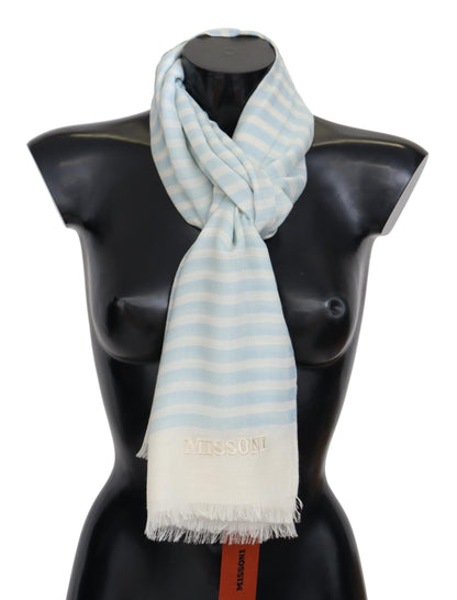 Missoni Elegant Cashmere Scarf med linjär design