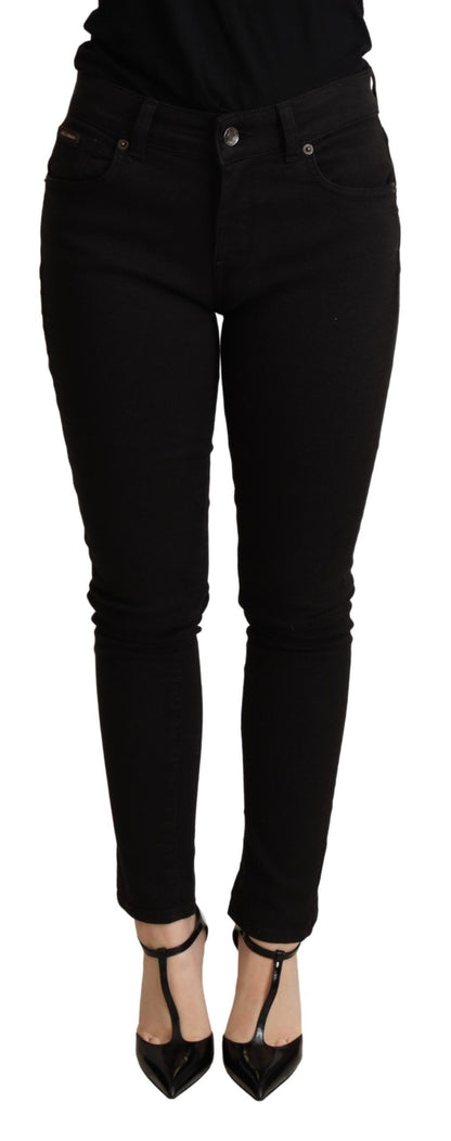 Dolce &amp; Gabbana Elegant Slim Black Skinny Jeans