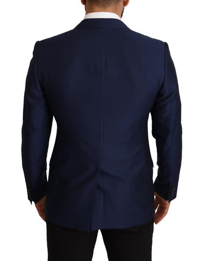 Blazer Martini de lana virgen azul marino de Dolce &amp; Gabbana