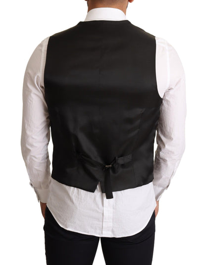 Dolce & Gabbana Elegant Black Formal Dress Vest