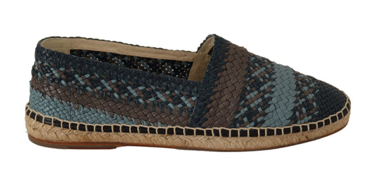 Dolce &amp; Gabbana Elegant vävda läder Espadrilles