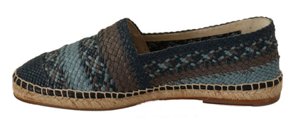 Dolce &amp; Gabbana Elegant vävda läder Espadrilles