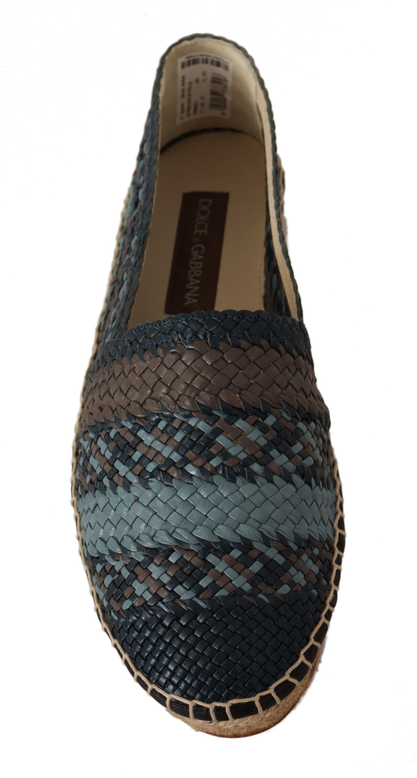 Dolce &amp; Gabbana Elegant vävda läder Espadrilles