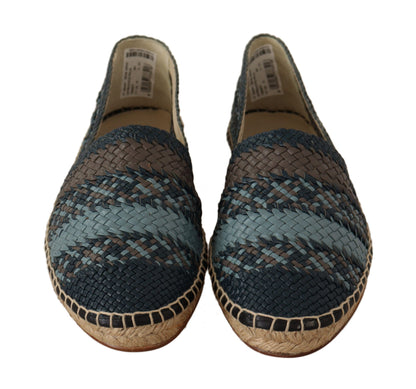 Dolce &amp; Gabbana Elegant vävda läder Espadrilles