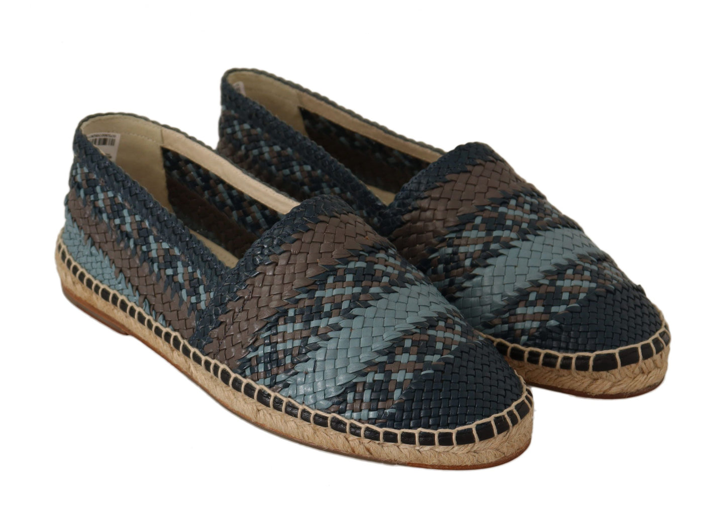 Dolce &amp; Gabbana Elegant vävda läder Espadrilles