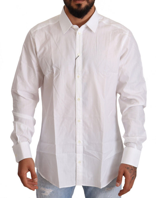 Dolce &amp; Gabbana vit bomull Martini Fit shirt