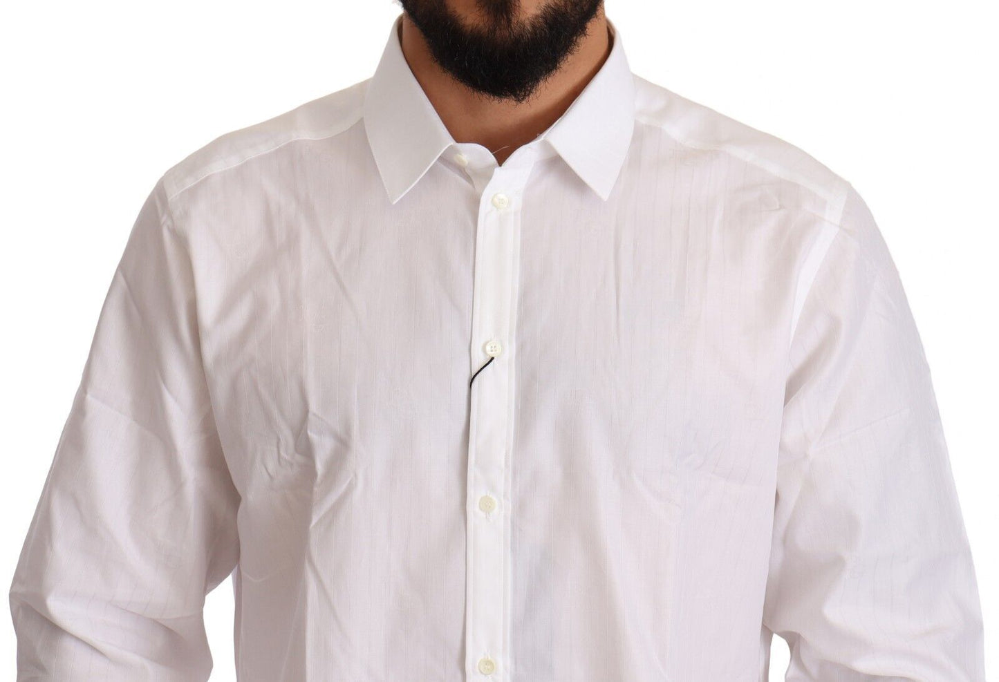 Dolce &amp; Gabbana vit bomull Martini Fit shirt