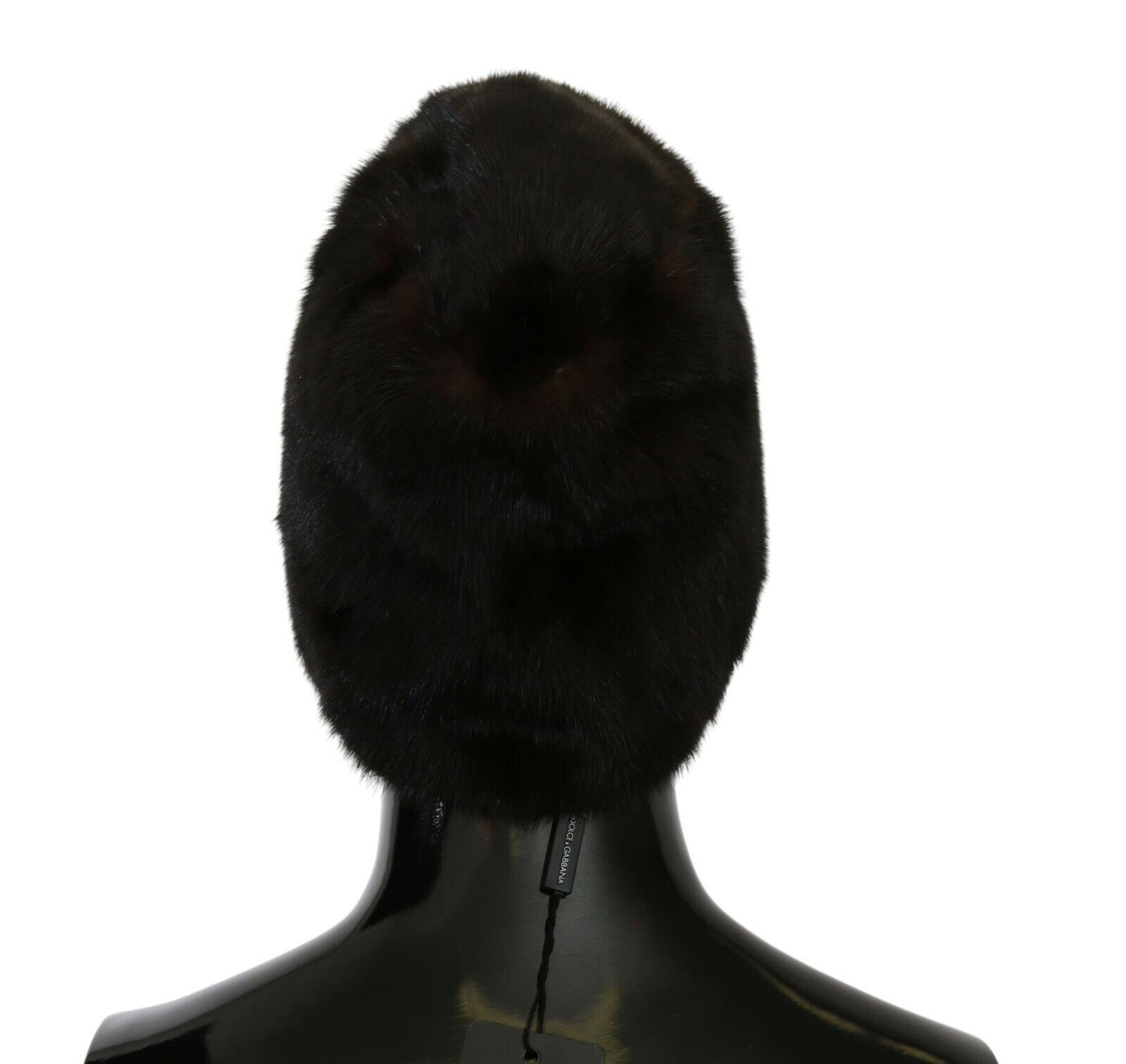 Gorro elegante de seda negra de Dolce &amp; Gabbana: accesorio chic para otoño/invierno