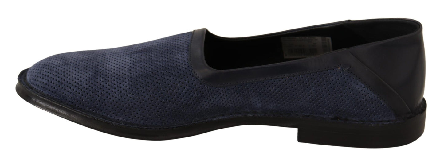 Dolce &amp; Gabbana Elegant Perforated Leather Loafers