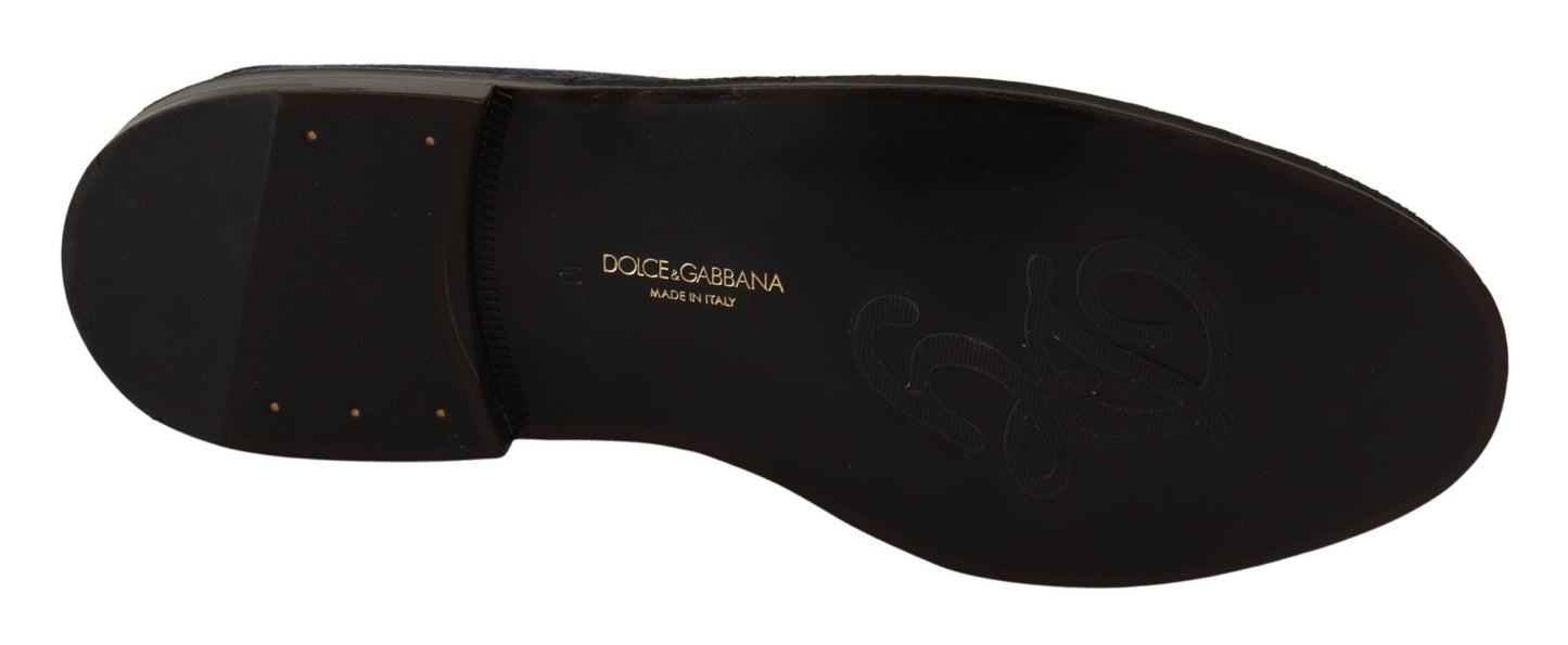 Dolce &amp; Gabbana Elegant Perforated Leather Loafers