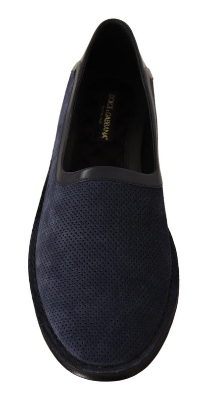 Dolce &amp; Gabbana Elegant Perforated Leather Loafers