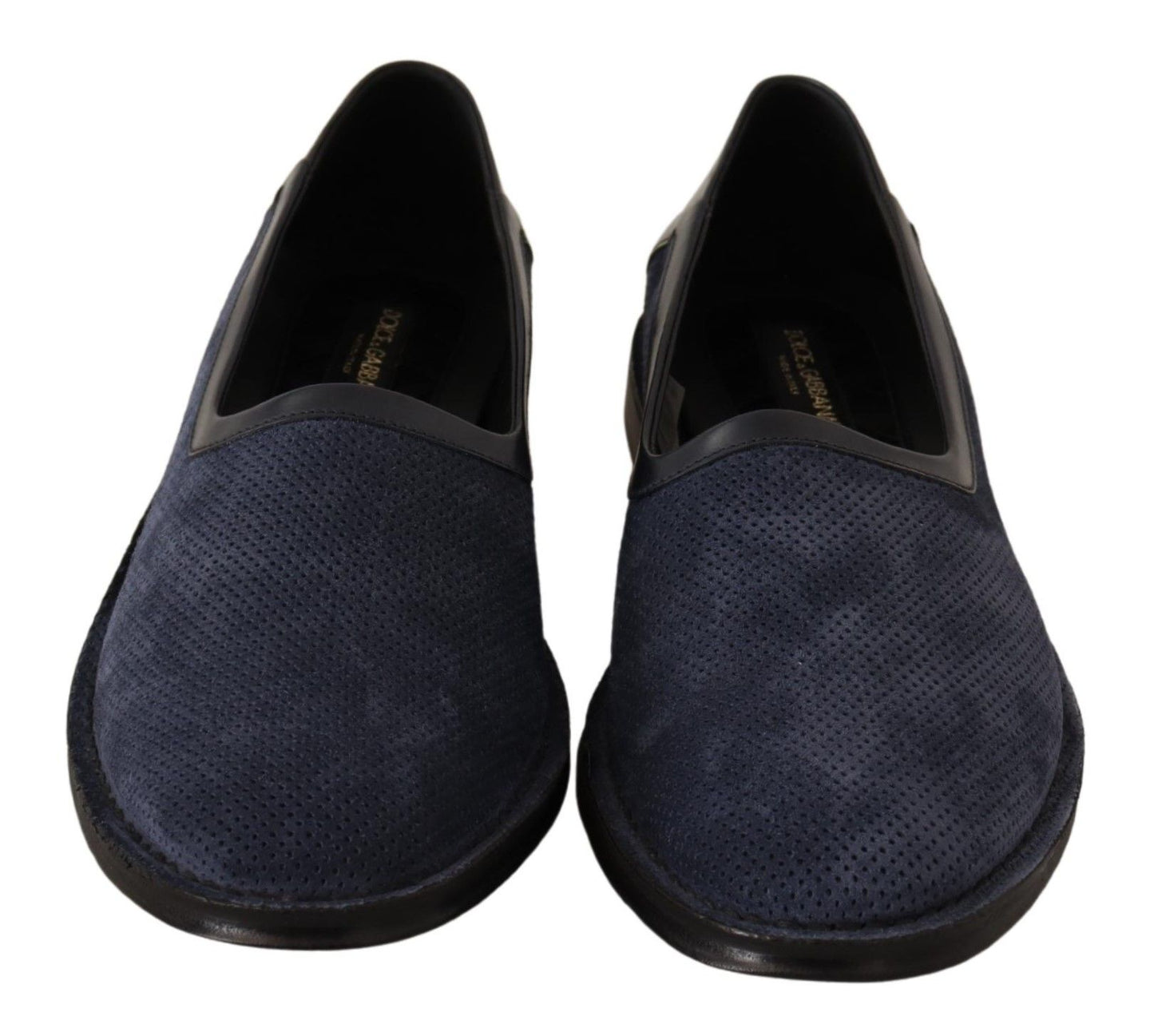 Dolce &amp; Gabbana Elegant Perforated Leather Loafers