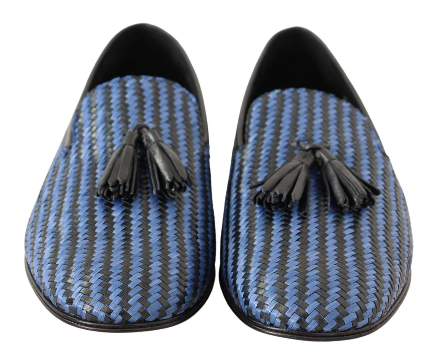 Dolce &amp; Gabbana Elegant Woven Leather Loafers