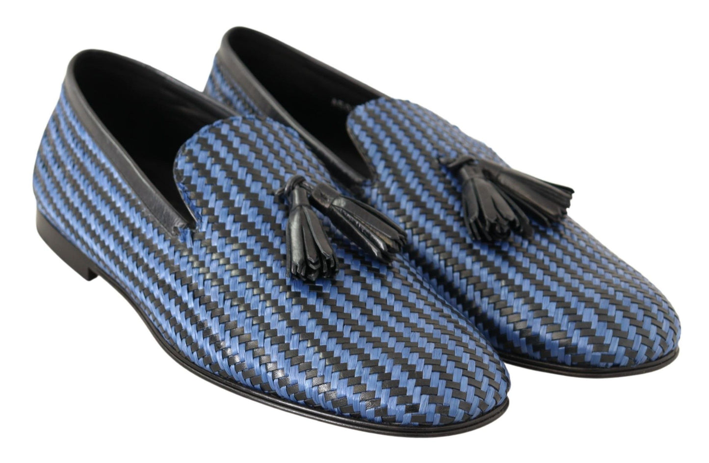 Dolce &amp; Gabbana Elegant Woven Leather Loafers