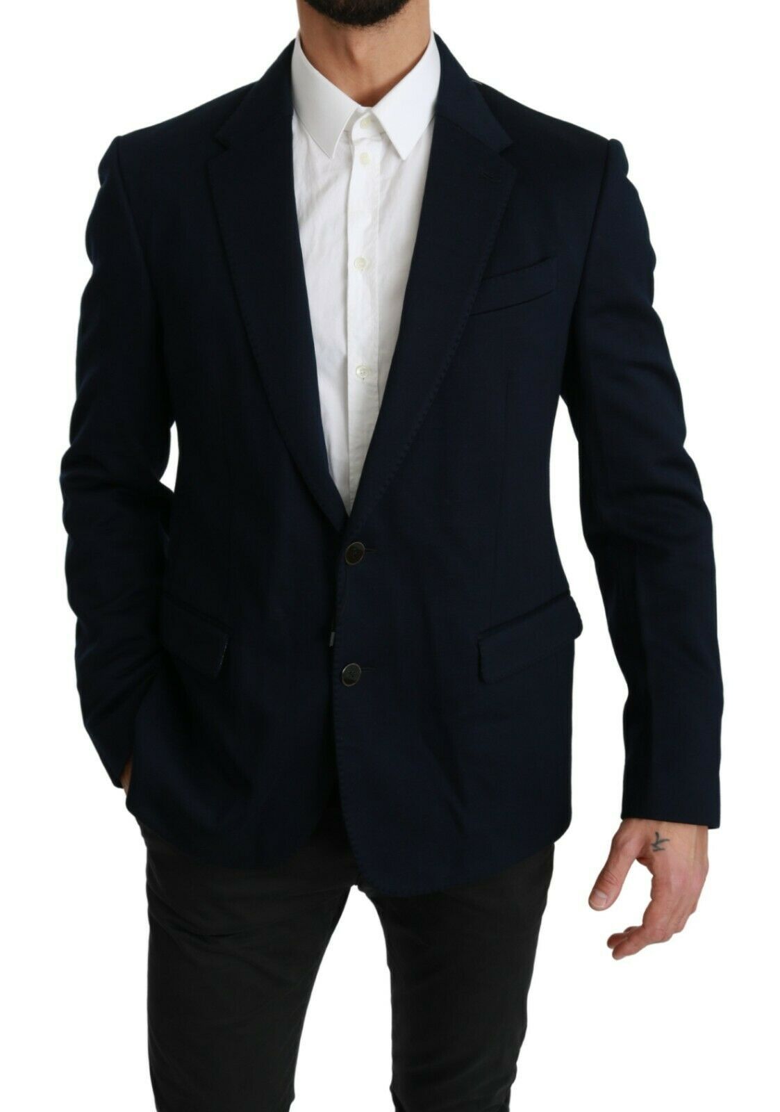 Blazer azul oscuro elegante de Dolce &amp; Gabbana para hombre