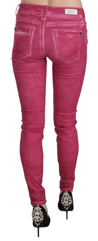 Dolce &amp; Gabbana Chic Pink Mid Waist Skinny Pants