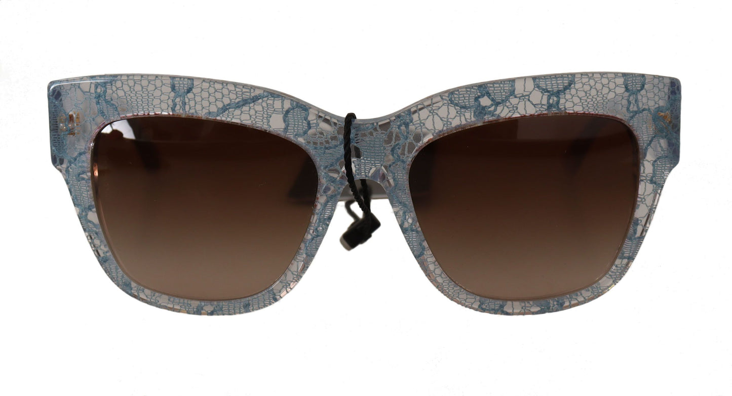 Gafas de sol elegantes de encaje siciliano para mujer de Dolce &amp; Gabbana