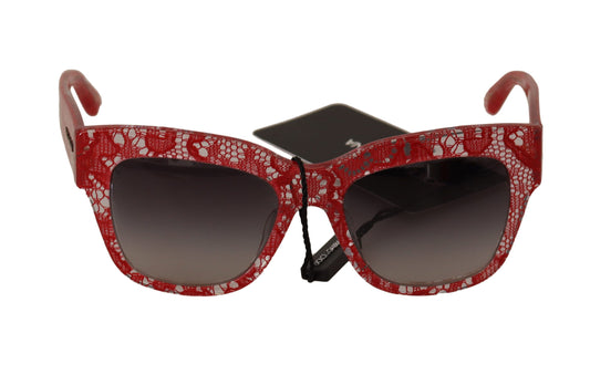 Gafas de sol elegantes con encaje siciliano de Dolce &amp; Gabbana