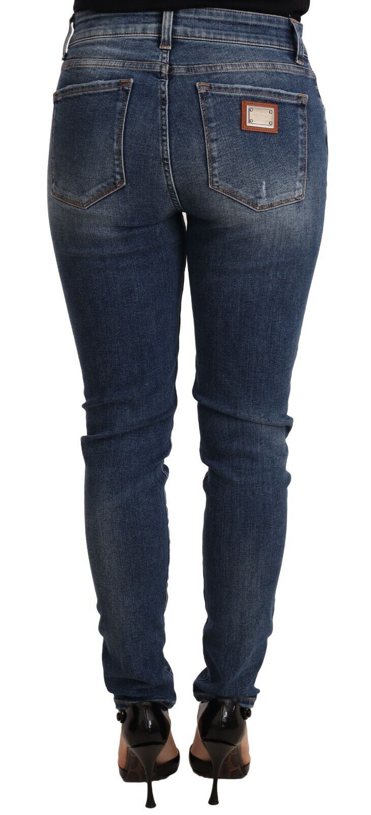 Dolce &amp; Gabbana Elegant Slim-Fit Distressed Skinny Jeans