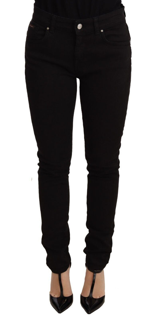 Dolce &amp; Gabbana Elegant Slim-Fit Svarta Skinny Jeans