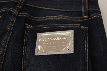 Dolce &amp; Gabbana Chic Blue Slim Skinny Jeans