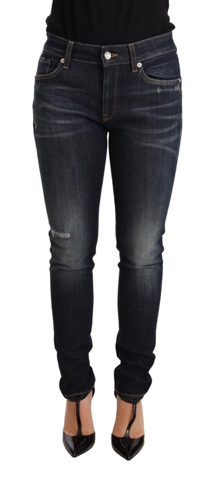 Dolce &amp; Gabbana Chic Blue Slim Skinny Jeans