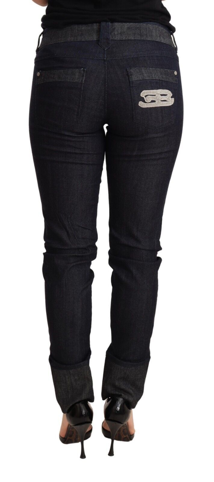 Pantalones vaqueros pitillo azul oscuro elegantes de Ermanno Scervino